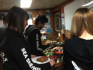 Sea Shepherd Crew Lunch Bob Barker POWERSTAR FOOD