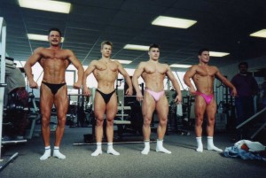 Leistungsgruppe Sportstudio Ferrante 1991, Achim Weitz, 2 v. links mit ca. 68 kg