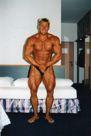 1998 im Hotel vor einer Meisterschaft, Wettkampfgewicht ca. 83 kg